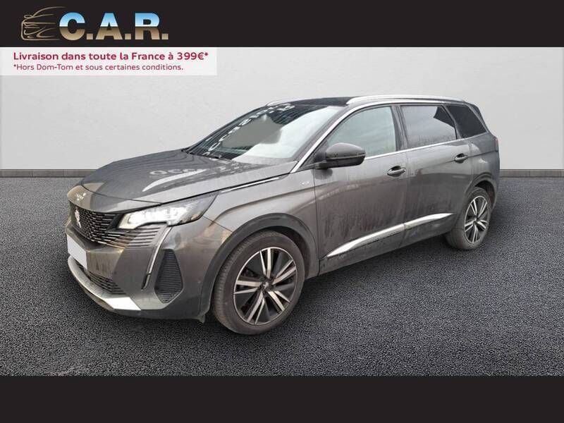 Gris Utilisé 2021 Peugeot 5008 S Monospace | 22 900 € (Bon prix) - Image 1/3