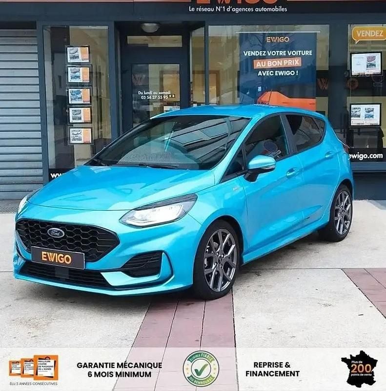 Occasion Ford Fiesta ST-Line 125 ch (91 kW) 2022 Bleu Berline