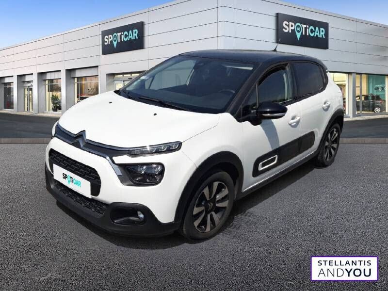 Blanc Utilisé 2021 Citroën C3 PureTech Citadine | 11 590 € (Prix juste) - Image 1/4