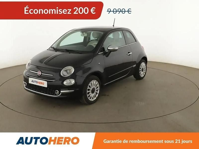 Noir Utilisé 2017 Fiat 500 Lounge Citadine | 8 890 € (Bon prix) - Image 1/2