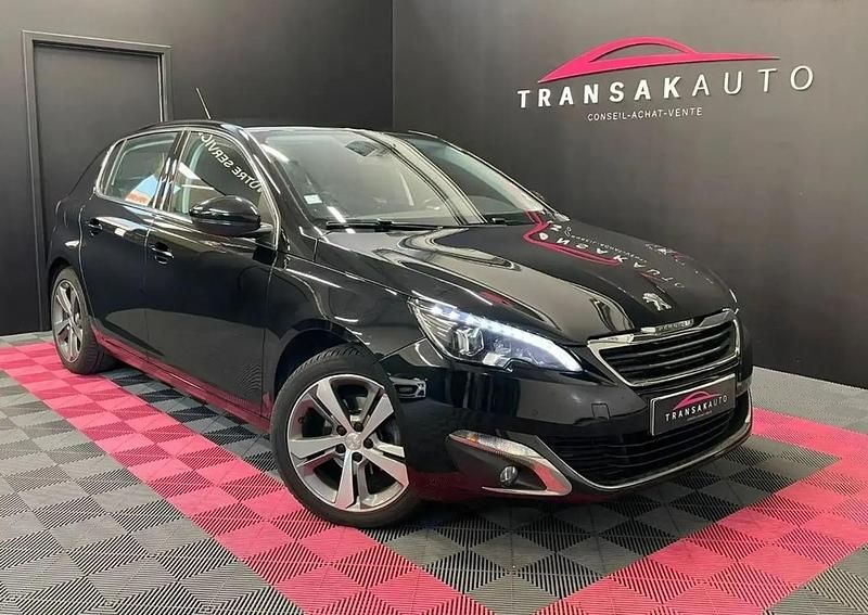 Noir Occasion 2015 Peugeot 308 Allure Berline | 10 490 € (Super prix) - Image 1/4