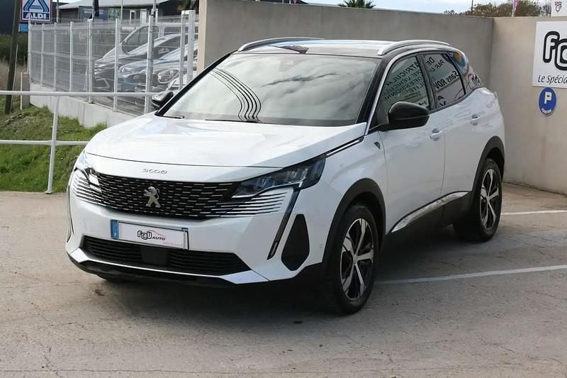 Blanc Utilisé 2022 Peugeot 3008 SUV | 17 990 € (Prix juste) - Image 1/4
