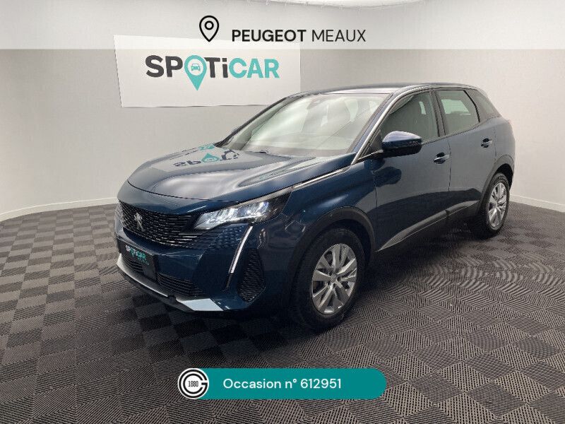 Bleu Utilisé 2021 Peugeot 3008 Business-Line SUV | 17 990 € (Bon prix) - Image 1/4