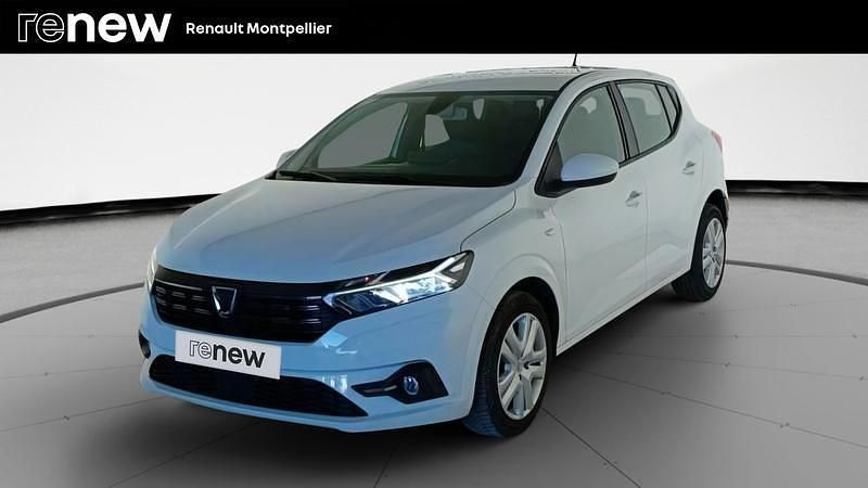 Blanc Utilisé 2021 Dacia Sandero Comfort Citadine | 11 499 € (Prix juste) - Image 1/4