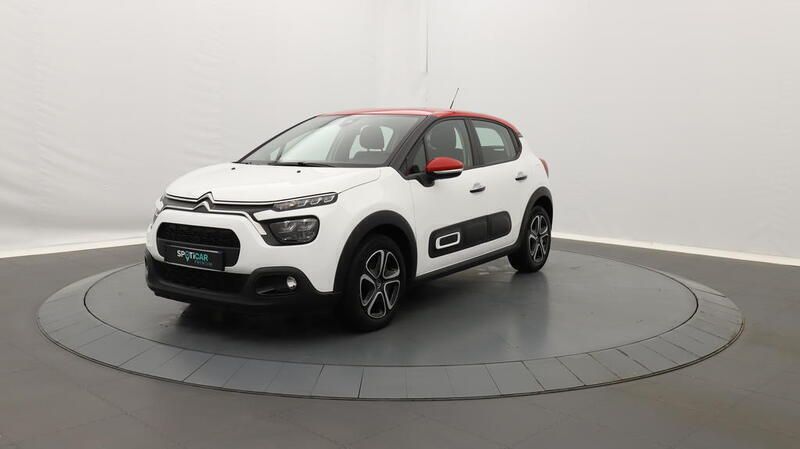 Blanc Utilisé 2022 Citroën C3 PureTech Citadine | 11 790 € (Prix juste) - Image 1/3