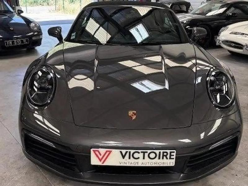 Gris Utilisé 2019 Porsche 911 Carrera 4S Cabriolet Cabriolet | 138 500 € (Bon prix) - Image 1/4