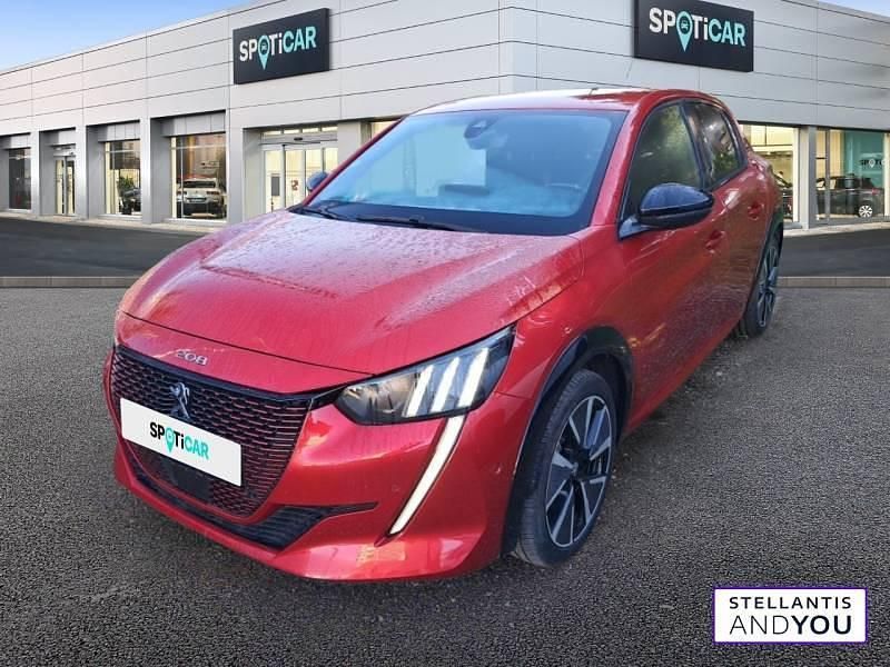 Rouge Utilisé 2021 Peugeot e-208 GT Citadine | 15 290 € (Prix juste) - Image 1/4