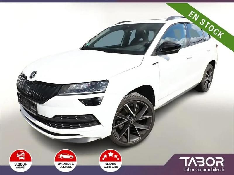 Blanc Utilisé 2021 Skoda Karoq SportLine SUV | 24 988 € (Prix cher) - Image 1/4