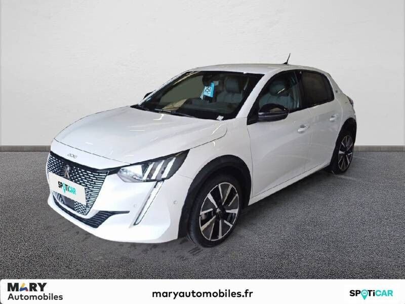 Blanc Utilisé 2022 Peugeot e-208 GT Citadine | 18 990 € (Prix juste) - Image 1/4