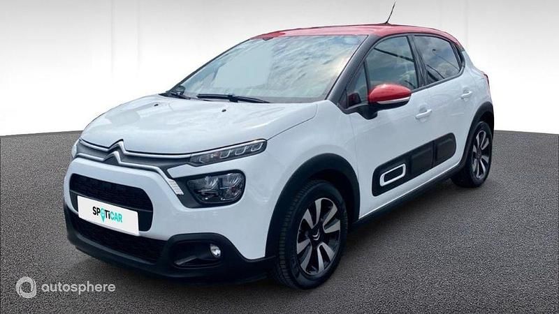 Blanc Occasion 2022 Citroën C3 PureTech Citadine | 12 278 € (Prix juste) - Image 1/4