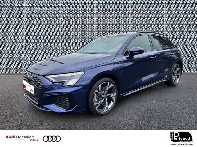 Bleu navarre métallisé Utilisé 2023 Audi A3 Sportback e-tron S-Line Berline | 39 990 € (Prix cher) - Image 1/4