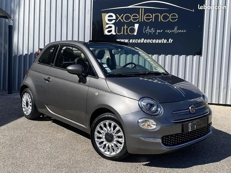 Occasion Fiat 500C Lounge 69 ch (50 kW) 2017 Gris Cabriolet