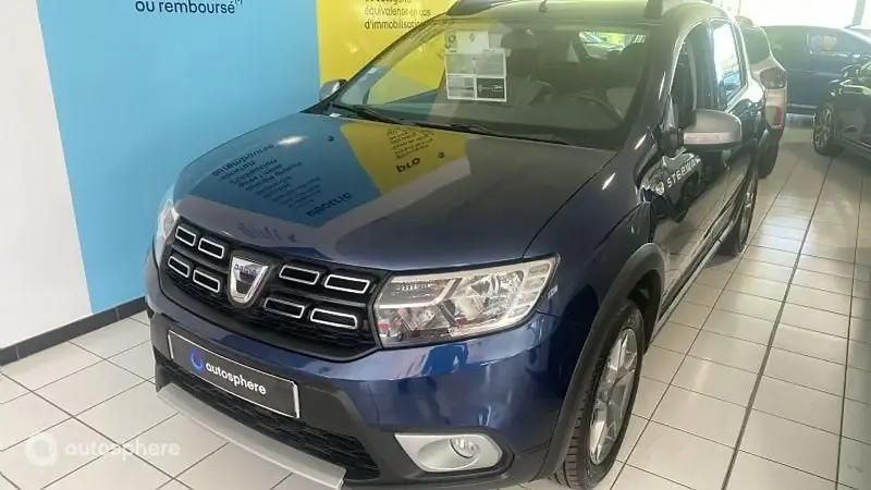 Bleu Utilisé 2019 Dacia Sandero Stepway Citadine | 10 199 € (Prix juste) - Image 1/4