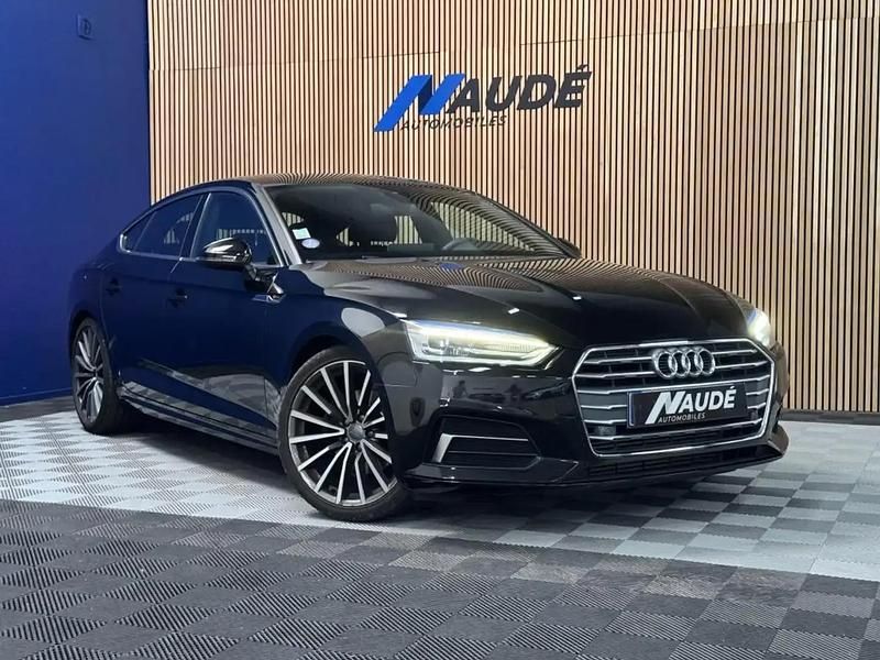 Noir Utilisé 2018 Audi A5 S-Line Coupé | 26 990 € (Prix juste) - Image 1/4