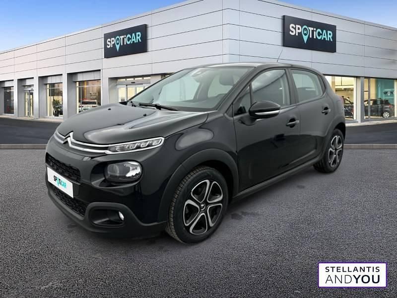 Noir Utilisé 2020 Citroën C3 Feel Citadine | 9 490 € (Prix juste) - Image 1/4
