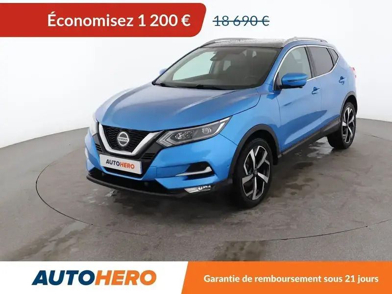 Bleu Utilisé 2019 Nissan Qashqai Tekna SUV | 16 990 € (Bon prix) - Image 1/2