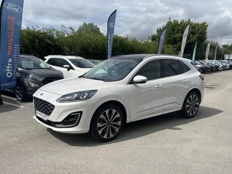 Blanc Utilisé 2023 Ford Kuga Vignale SUV | 25 999 € (Prix juste) - Image 1/4