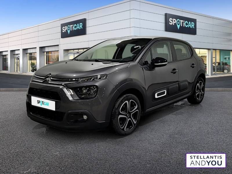 Gris Utilisé 2021 Citroën C3 Feel Citadine | 11 480 € (Prix juste) - Image 1/3