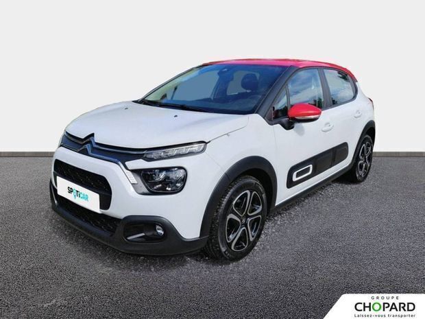 Blanc Utilisé 2022 Citroën C3 Shine Citadine | 11 213 € (Prix juste) - Image 1/4