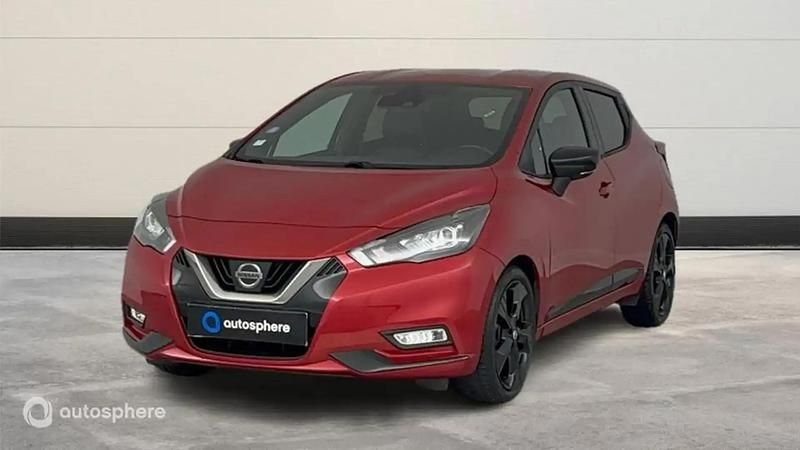 Rouge Utilisé 2021 Nissan Micra Citadine | 13 999 € (Bon prix) - Image 1/4