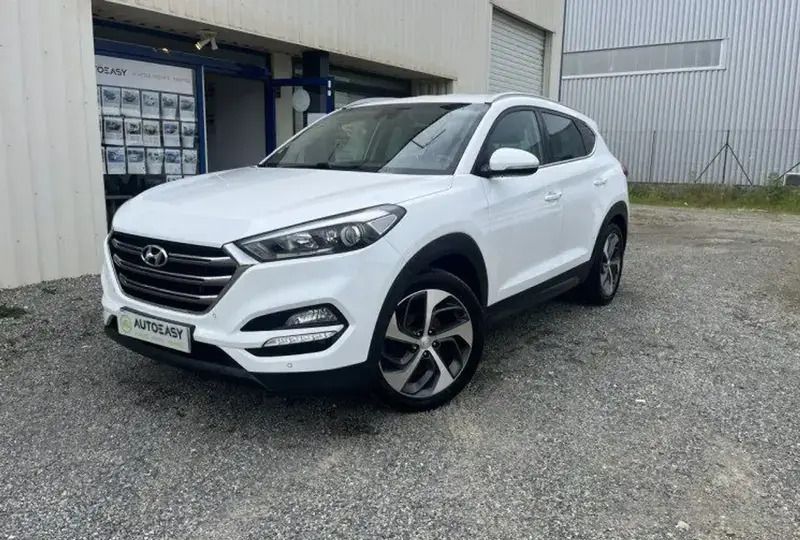 Blanc Utilisé 2017 Hyundai Tucson Edition SUV | 16 990 € (Prix juste) - Image 1/4