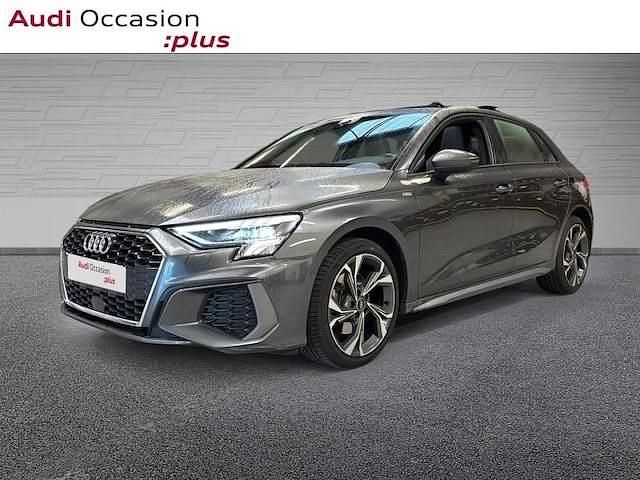 Gris daytona nacré Utilisé 2021 Audi A3 S-Line | 30 490 € (Prix assez cher) - Image 1/4
