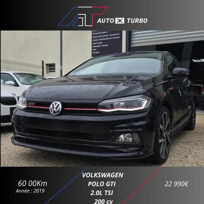 Noir Occasion 2019 VW Polo GTI Berline | 22 990 € (Prix juste) - Image 1/4