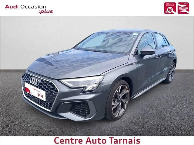 Gris daytona nacré Utilisé 2022 Audi A3 S-Line | 28 489 € (Prix juste) - Image 1/4
