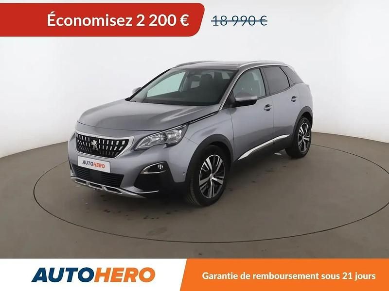 Gris Utilisé 2018 Peugeot 3008 Allure SUV | 16 290 € (Bon prix) - Image 1/2