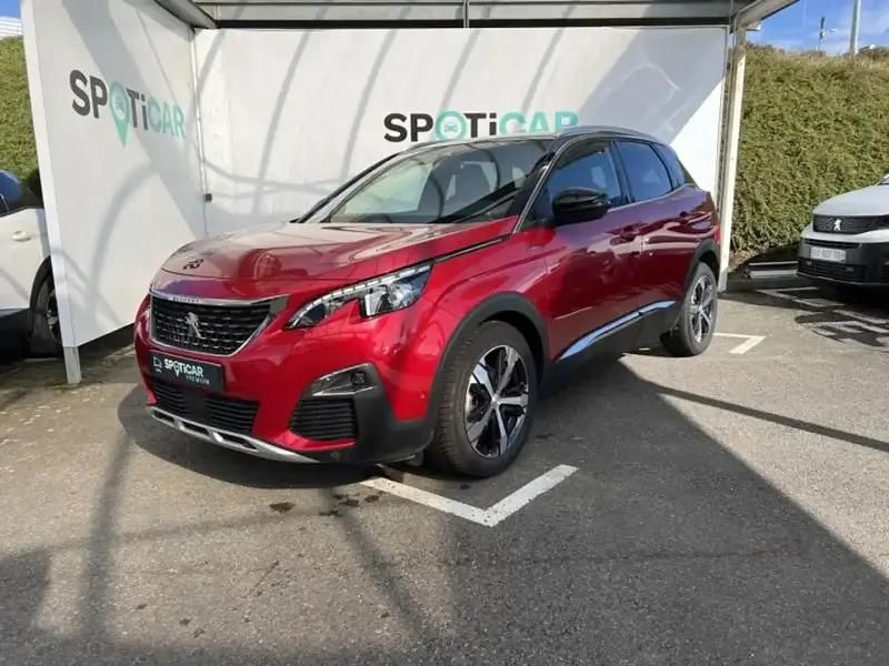 Rouge Utilisé 2019 Peugeot 3008 GT-line SUV | 17 990 € (Prix cher) - Image 1/2