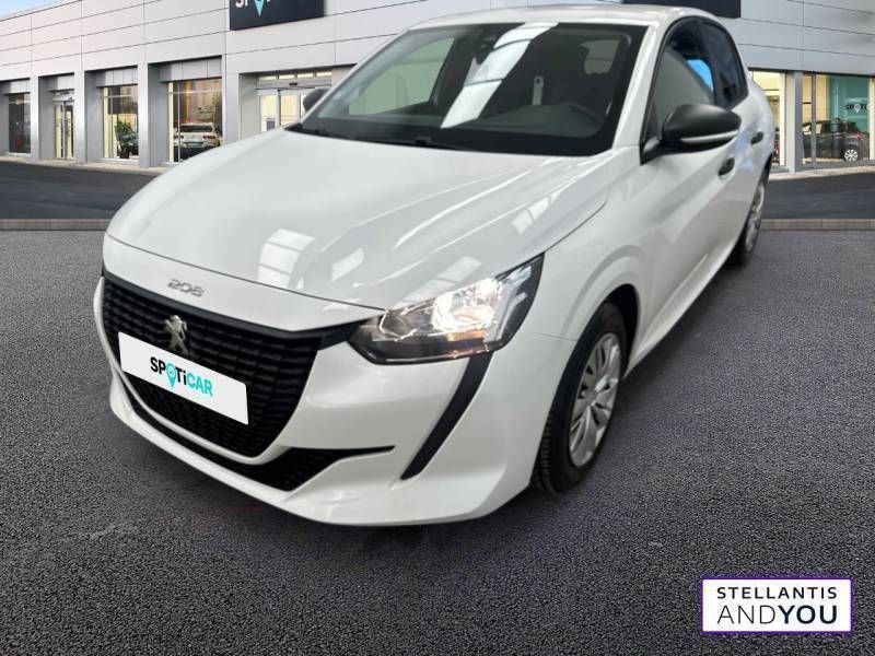 Blanc Utilisé 2021 Peugeot 208 S Citadine | 9 990 € (Bon prix) - Image 1/3