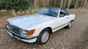 Blanc Occasion 1985 Mercedes SL420 Cabriolet | 38 900 € - Image 1/4
