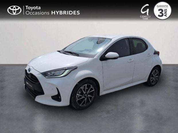 Blanc Utilisé 2022 Toyota Yaris Hybrid Design | 18 987 € (Super prix) - Image 1/4