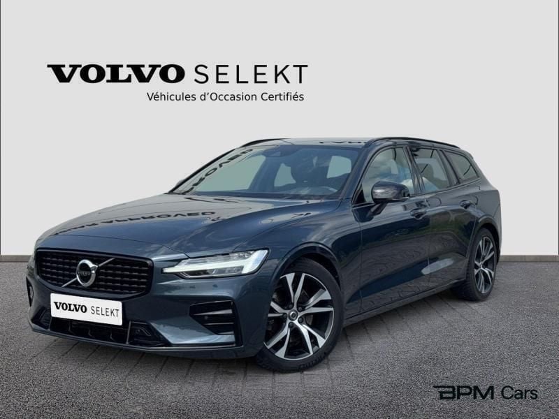 Bleu Utilisé 2021 Volvo V60 R-Design Break | 34 890 € (Prix assez cher) - Image 1/3