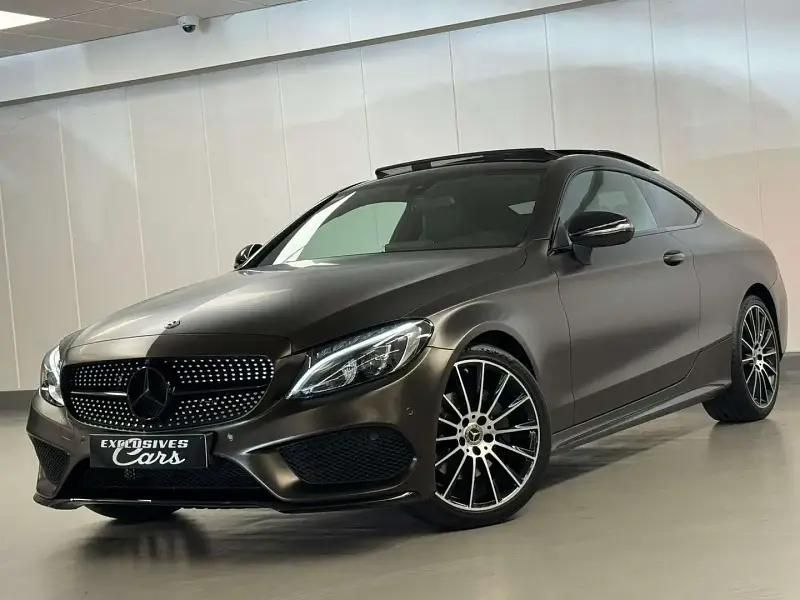 Brun Utilisé 2018 Mercedes C220 AMG line Coupé | 28 900 € (Bon prix) - Image 1/4