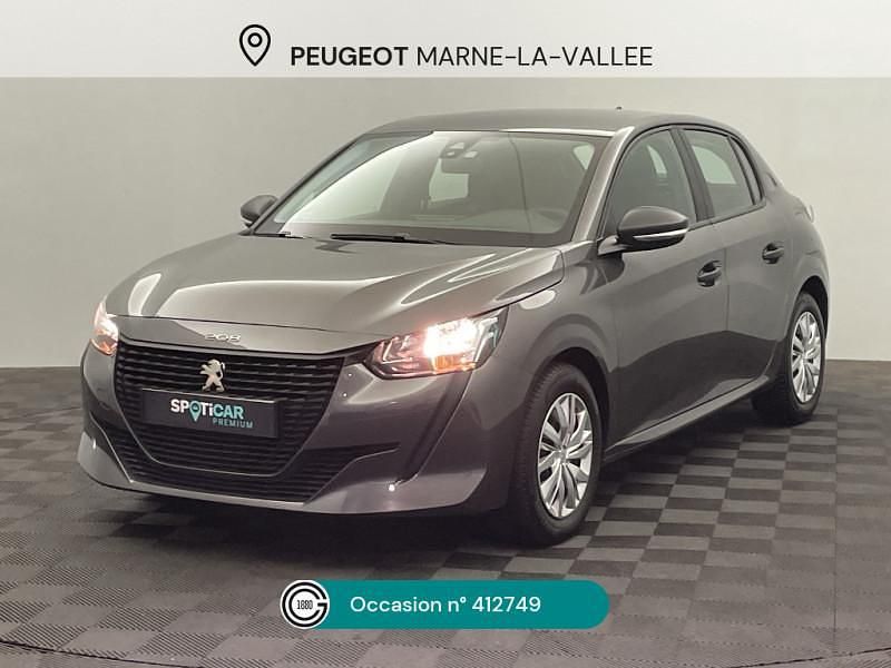 Gris Utilisé 2021 Peugeot 208 Business-Line Citadine | 10 980 € (Prix juste) - Image 1/4