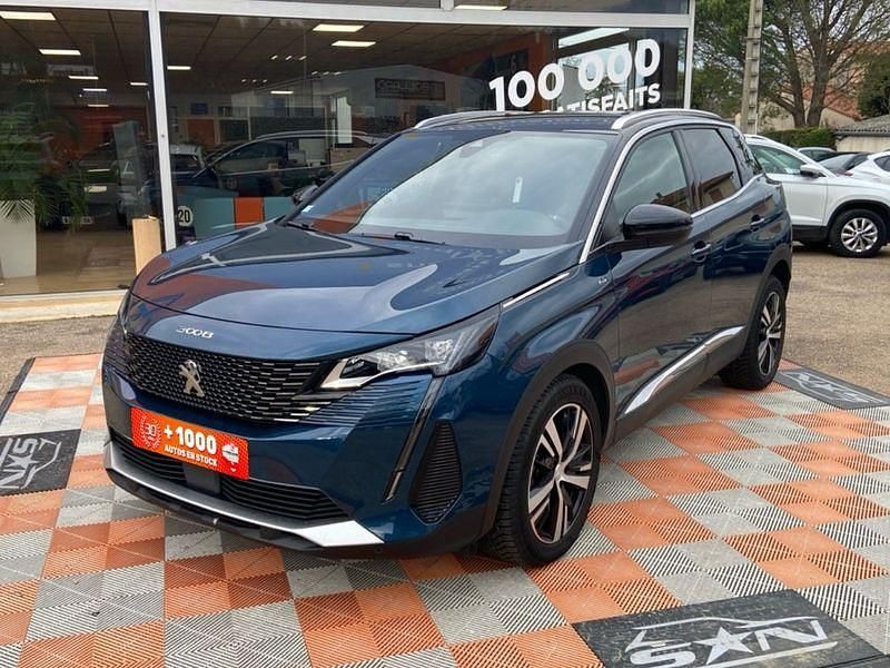 Bleu celebes metal Occasion 2021 Peugeot 3008 GT SUV | 20 490 € (Prix juste) - Image 1/4