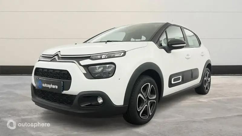 Blanc Utilisé 2021 Citroën C3 Feel Citadine | 10 499 € - Image 1/4