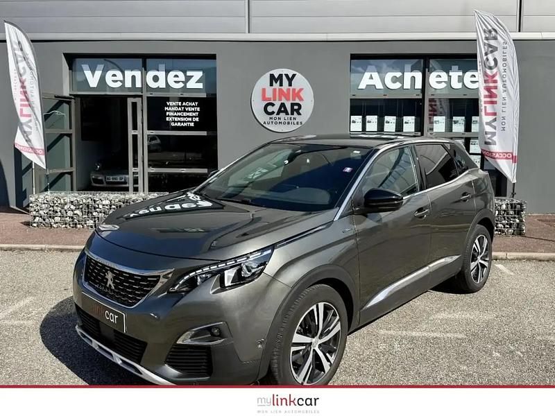 Gris Utilisé 2017 Peugeot 3008 GT-line SUV | 13 990 € (Bon prix) - Image 1/4