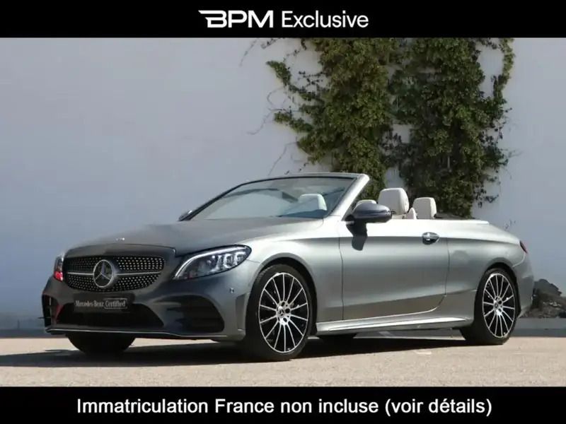 Gris Utilisé 2018 Mercedes C200 AMG line Cabriolet | 38 750 € - Image 1/4