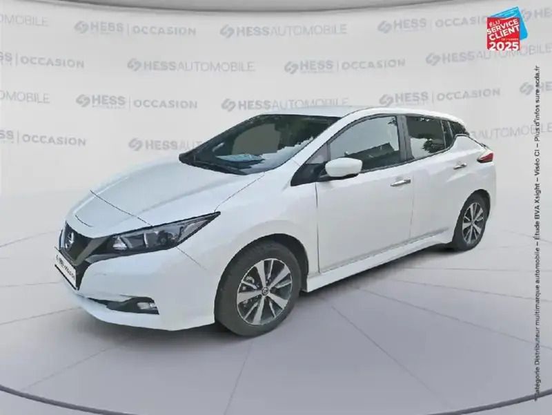 Blanc Utilisé 2021 Nissan Leaf Acenta Citadine | 11 999 € (Prix juste) - Image 1/4