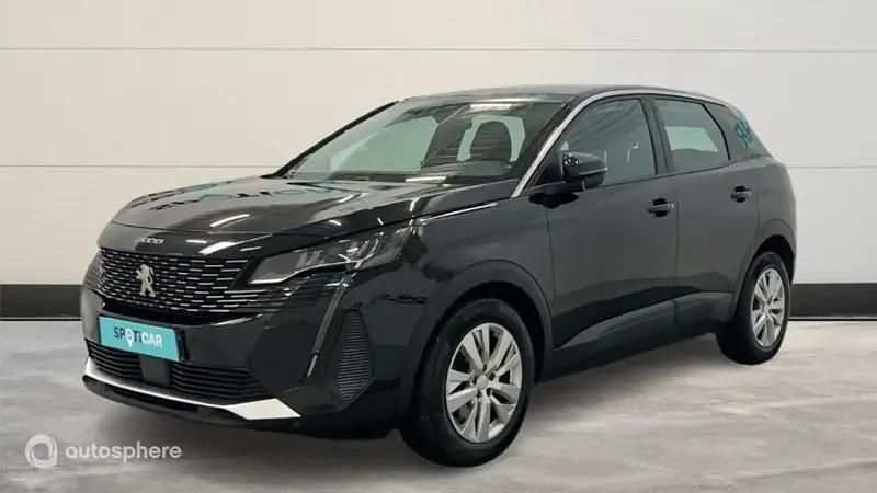 Noir Utilisé 2021 Peugeot 3008 Business-Line SUV | 16 999 € (Bon prix) - Image 1/4