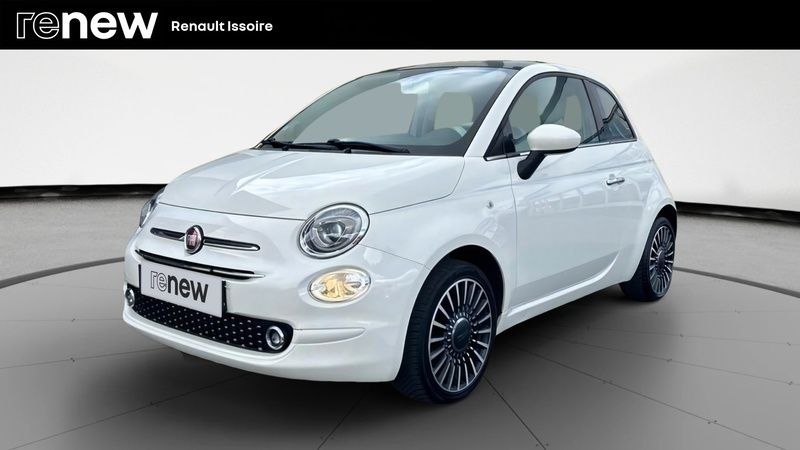Blanc Utilisé 2018 Fiat 500 Lounge Citadine | 8 996 € (Prix juste) - Image 1/4