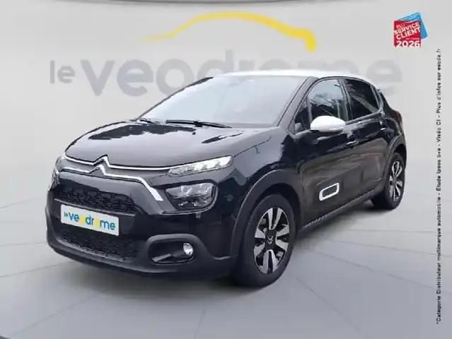 Noir perla nera (n) blanc opale Occasion 2024 Citroën C3 PureTech Berline | 12 999 € (Bon prix) - Image 1/4