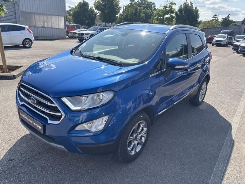 Bleu lighthning Utilisé 2018 Ford Ecosport Titanium SUV | 12 999 € (Prix juste) - Image 1/4