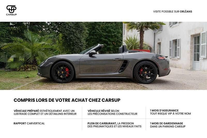 Occasion Porsche 718 Boxster 349 ch (256 kW) 2018 Gris Cabriolet