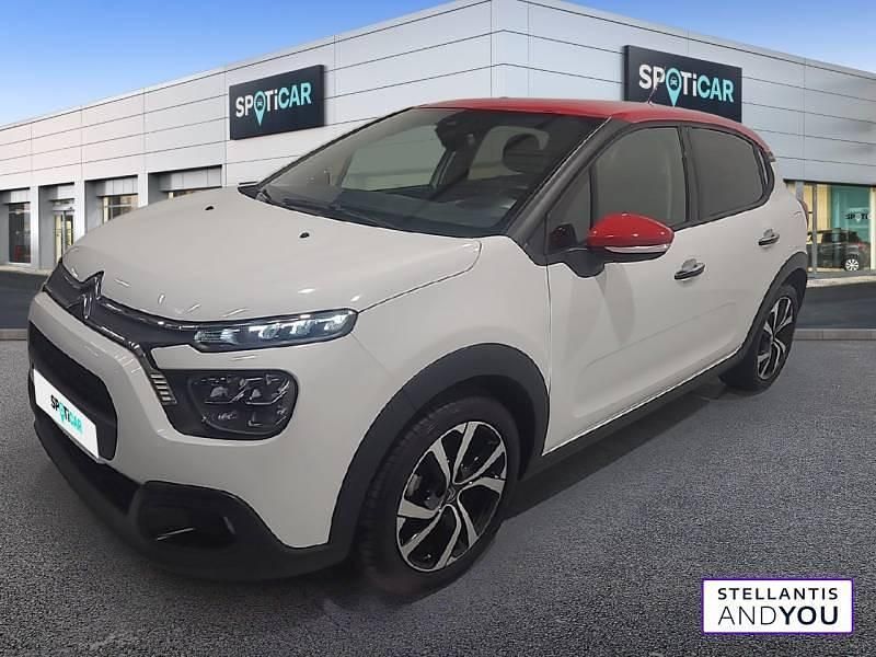 Blanc Utilisé 2022 Citroën C3 PureTech Citadine | 10 990 € (Prix juste) - Image 1/4