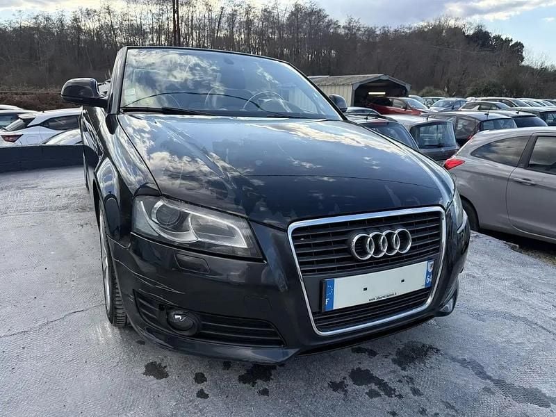 Noir Occasion 2008 Audi Cabriolet Ambition Cabriolet | 7 990 € - Image 1/4