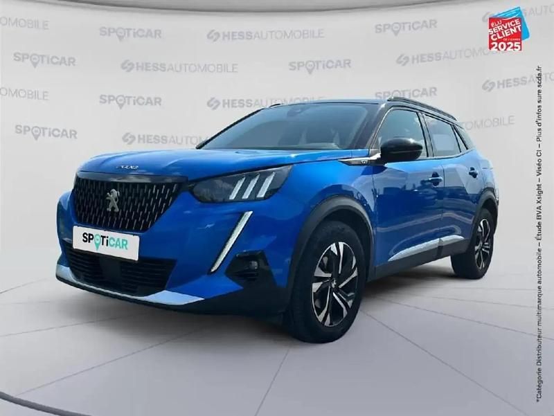 Bleu Utilisé 2022 Peugeot 2008 GT SUV | 20 999 € (Prix juste) - Image 1/4