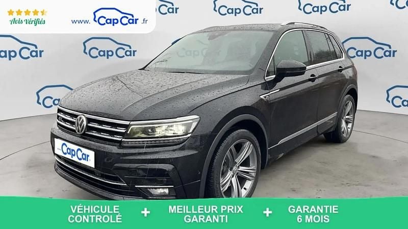 Noir Occasion 2019 VW Tiguan R-line SUV | 28 990 € (Bon prix) - Image 1/4